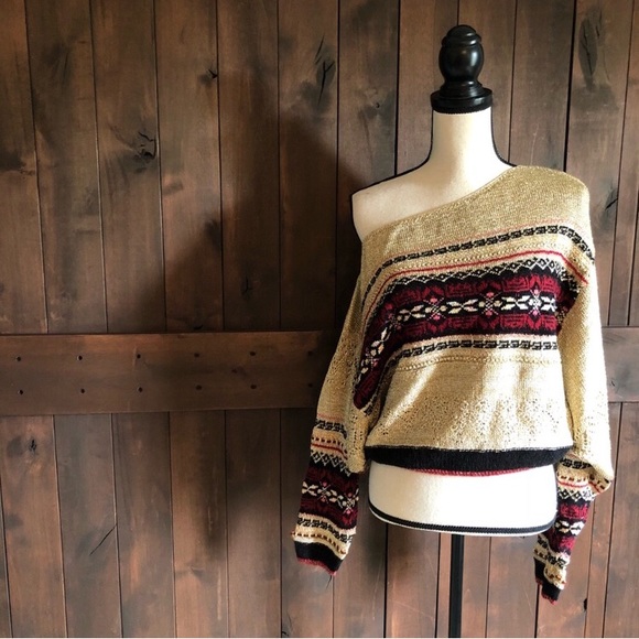 FREE PEOPLE Ski Lake One Shoulder Sweater - Picture 2 of 7